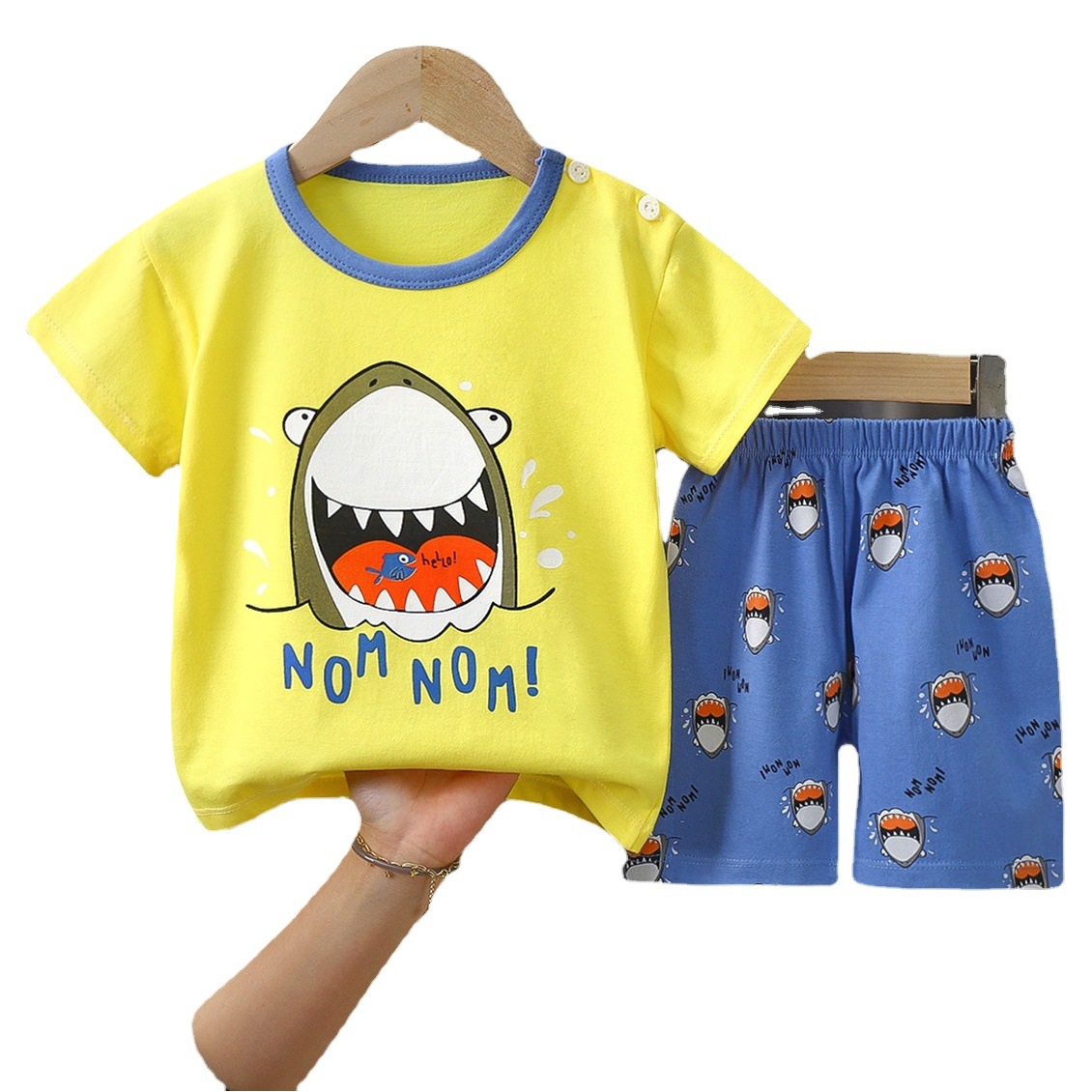 Traje de manga corta para niños ropa de verano para niños ropa de bebé coreana camiseta para Niñas Ropa para niños al por mayor