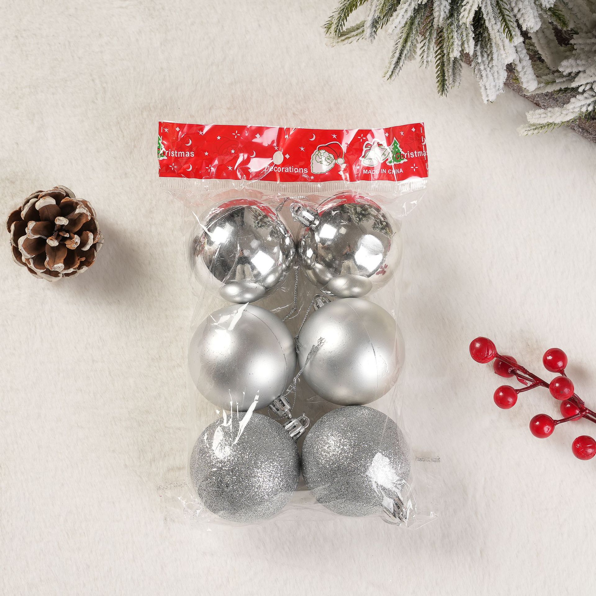 Decoraciones de Navidad Campana arco Santa Claus Árbol de Pino Estrella Superior del árbol de Navidad adornos