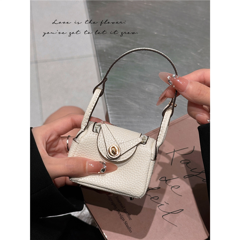 Kreative Mini-Tasche, geeignet als Schutzhülle für AirPods Pro 2 Bluetooth-Kopfhörer, Münzgeldbörse und Autoschlüssel-Zubehör_voghion.com