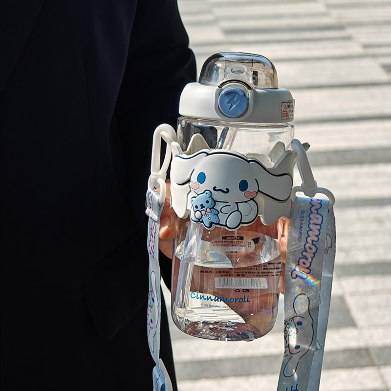 Aikesi colorido Sanrio coolo MIM color valor taza de agua niños taza de paja lindo hervidor de agua 2024 nuevo