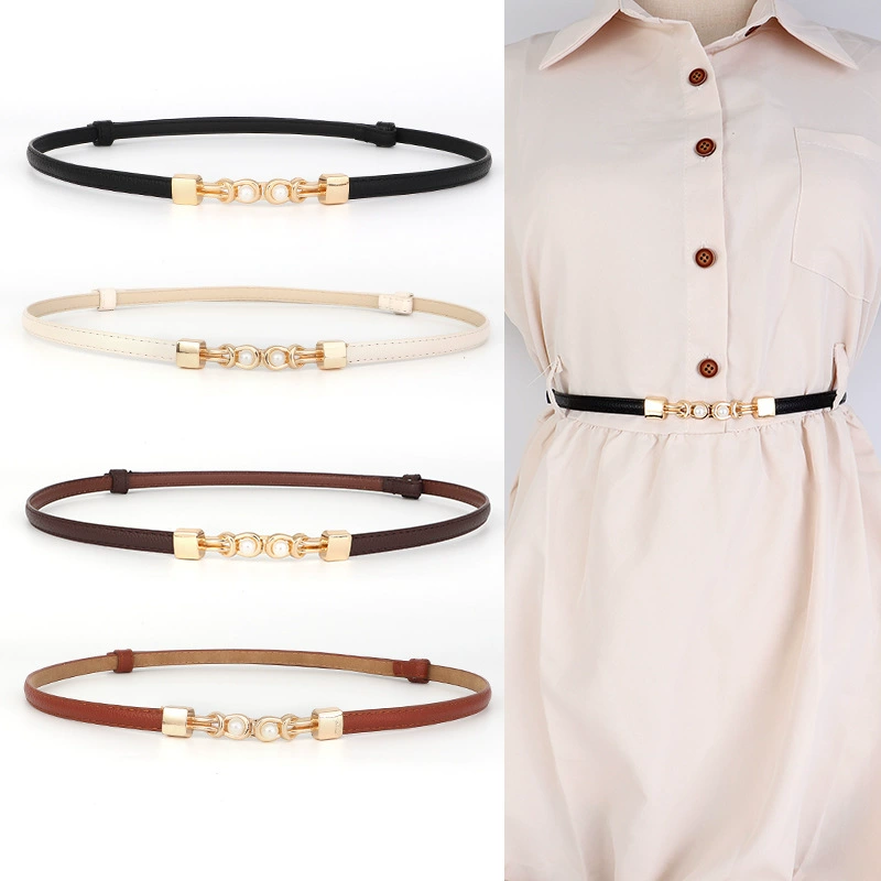 Простой дикий женский тонкий пояс мода ins декоративный костюм ремень с юбкой рубашка с талией цепи для оптовых продаж