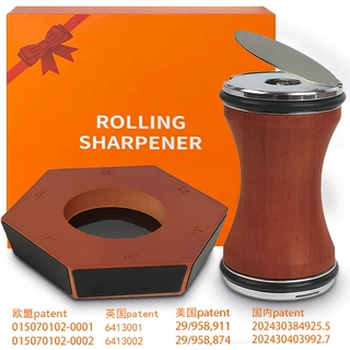 专利款滚筒磨刀器Rolling Knife sharpener 金刚石磁吸滚动磨刀石