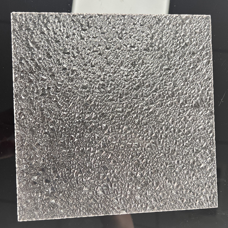 亚克力碎冰花透明石头纹板有机玻璃装饰亚克力板5mm碎冰花板加工