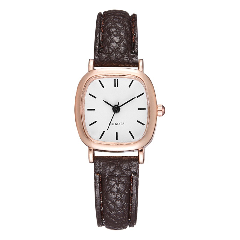Nuevo reloj cuadrado fabricante simple personalidad retro estudiante de las mujeres Correa cuarzo reloj femenino en stock