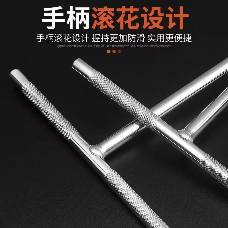 Llave de Tubo en T Original, Hexagonal Externa, Tipo T 14, Herramienta de Reparación Multifuncional para Automóviles y Motocicletas