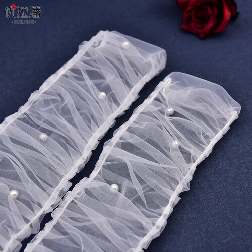 Ulapan Bride Wedding Dress White Sleeves Bride White Wedding Dress Etiquette Pearl Gloves VM18