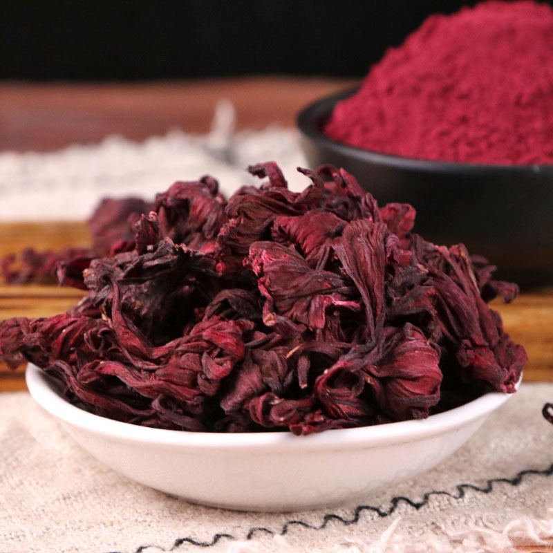 Roselle Flower Powder Luo Shen Hua Finely Milled Herbal Powder 500g for Drinks and Culinary Use quality and texture