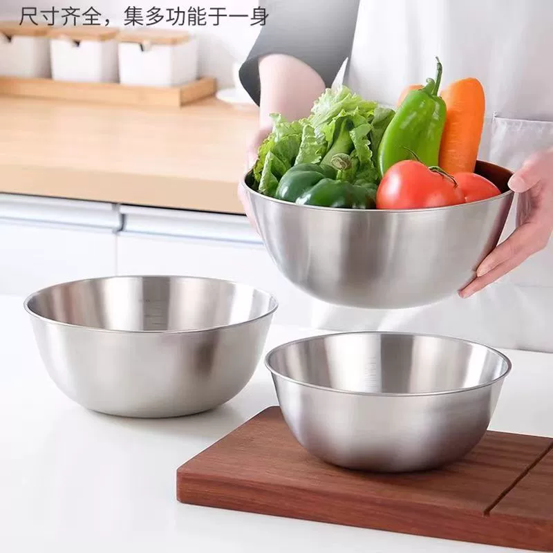 Стальная посуда для салата на кухне, установленный масляный бак, холодное смешивание, кастрюля для приготовления, яйцо, замешивание лапши, приправы, сосуд для сала