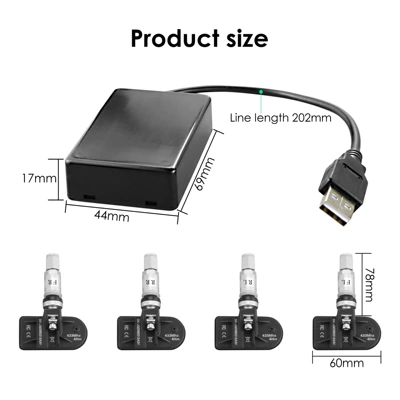 1080P HD AHD reversing camera: Vehicle camera - tpms2-built-in-tire-pressure-monitoring