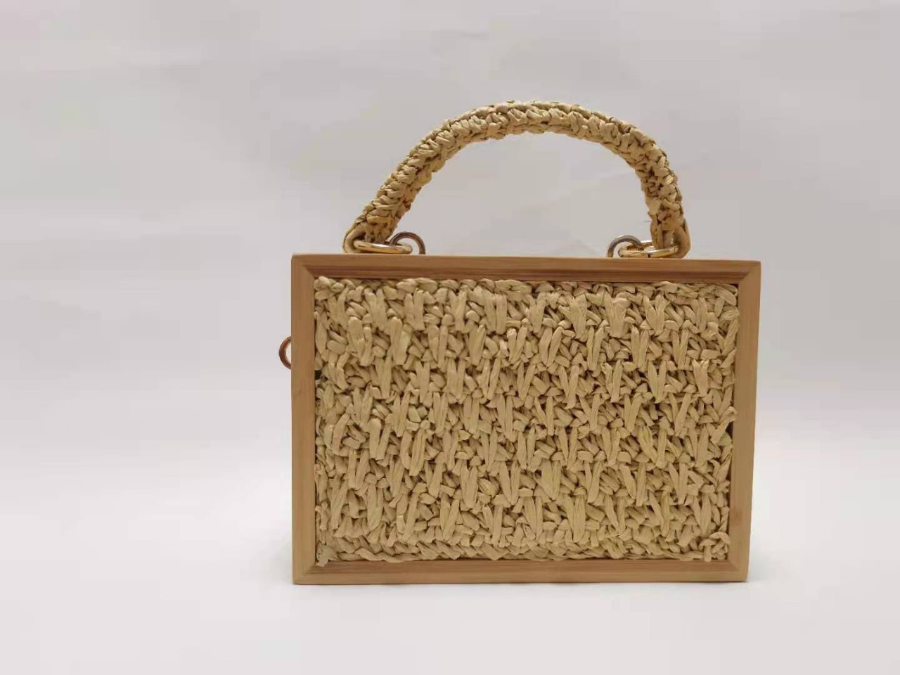 Straw Crossbody Bag Image 2