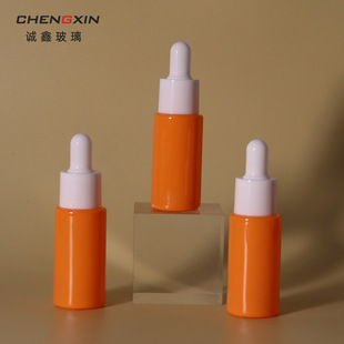 Customized High-Looking 10ml Flat-Shoulder Colorful Dropper Bottle, Essence Liquid Dispensing Bottle, Macaron Glass Essential Oil Bottle