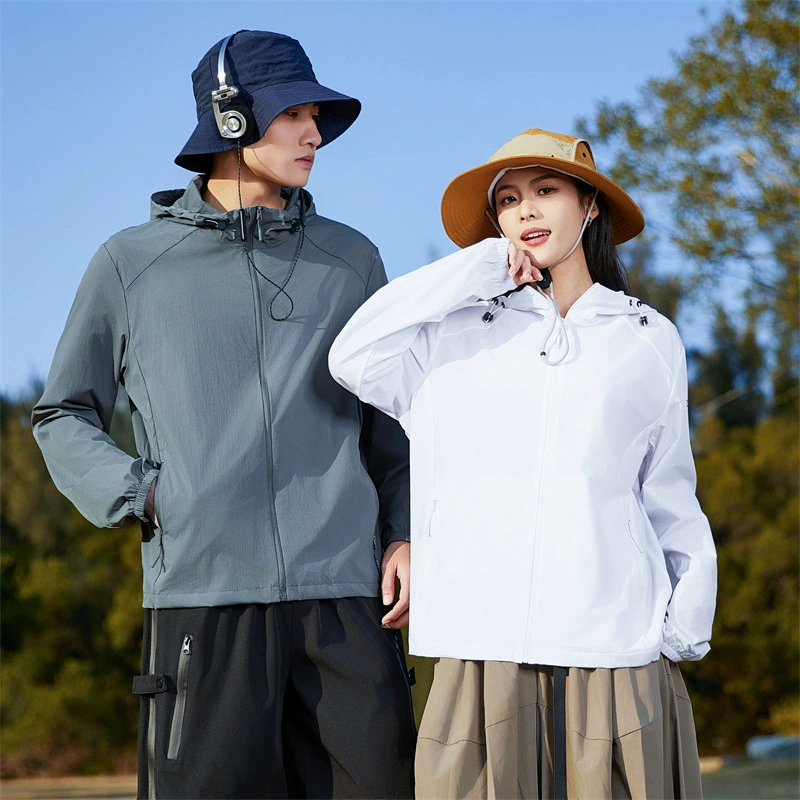 Новая летняя уличная солнцезащитная одежда для пар, тонкая дышащая одежда из ледяного шелка с защитой от УФ-лучей, спортивная одежда для рыбалки, кожаная одежда для мужчин