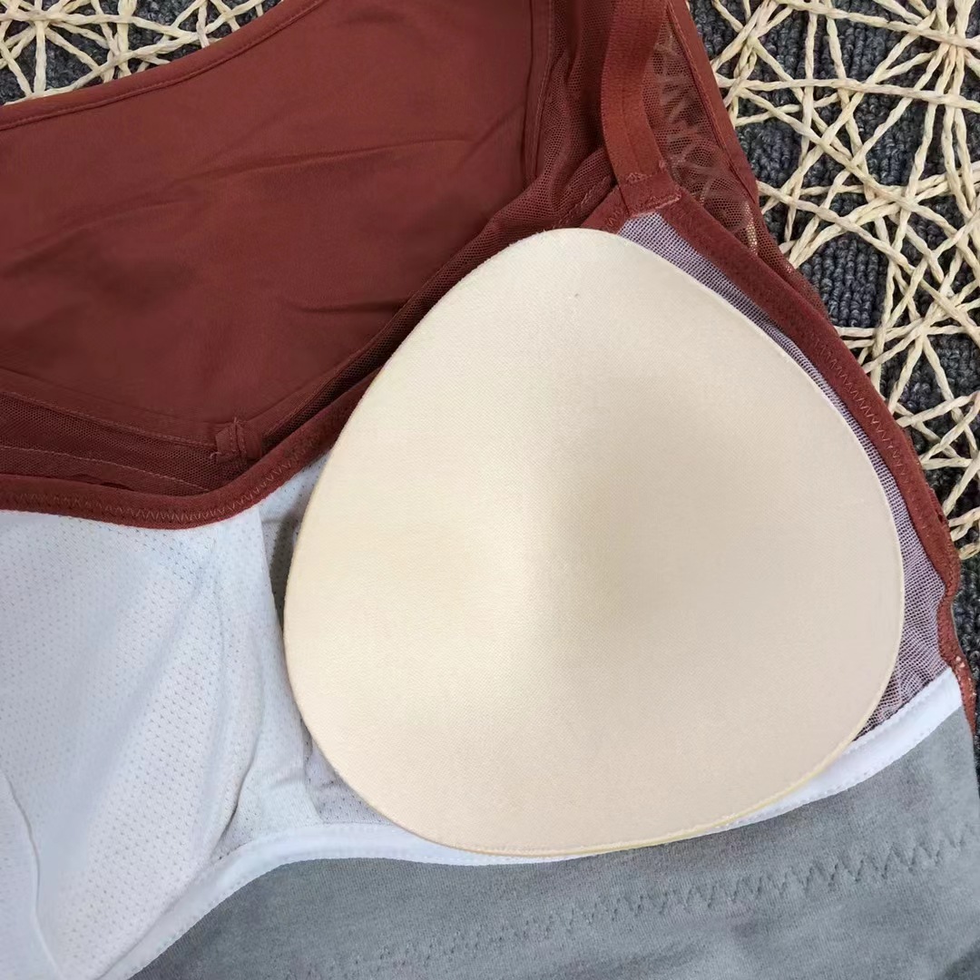 Nueva ropa de abrigo cómodo con almohadilla en el pecho engrosada sin costuras desgaste interior superior