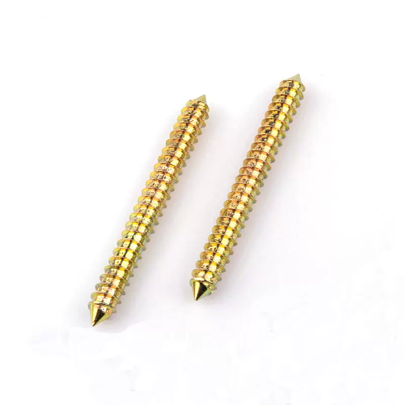 双尖双头牙 厂家自攻双头螺丝m8*80家具两头自攻丝 沙发五金配件
