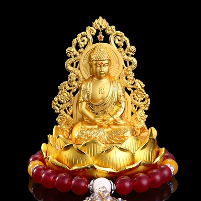interior wholesale a generation of — Car ornaments - 1010125-xianglong-tathagata-red-pearl