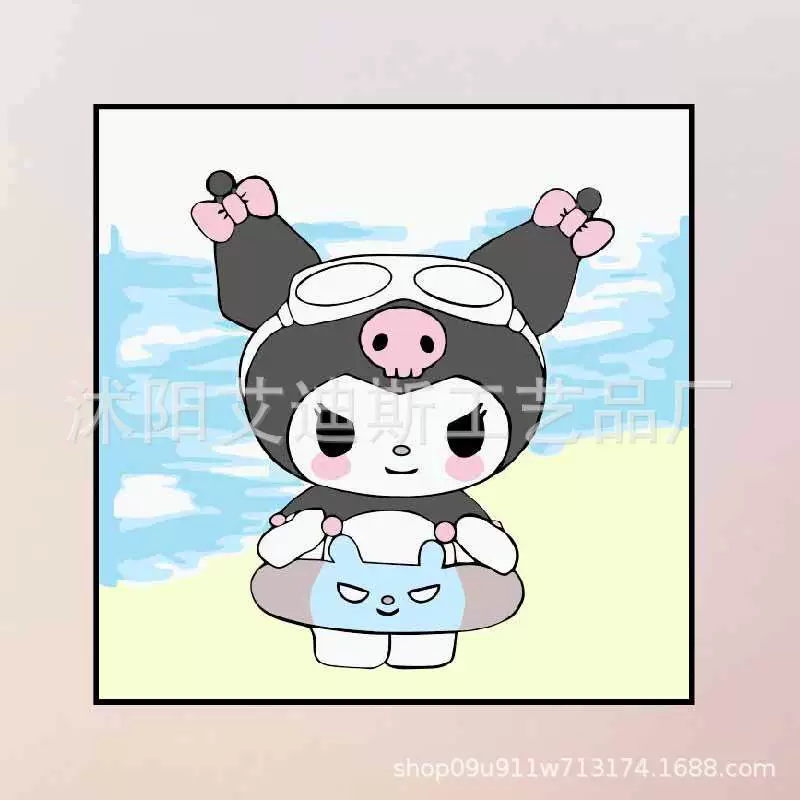 DIY заполнение детской цифровой масляной живопись красивый стиль оформление Sanrio ручной заполнение цвет терапия картина производитель оптом
