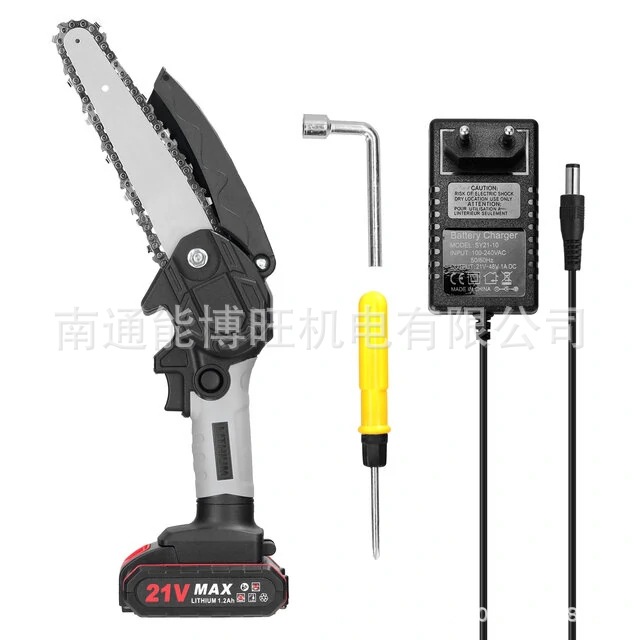 Transfronterizo 4/6-pulgadas mini cadena eléctrica vio al aire libre inalámbrico eléctrico de litio vio el hogar pequeño Registro de poda eléctrica vio fabricante