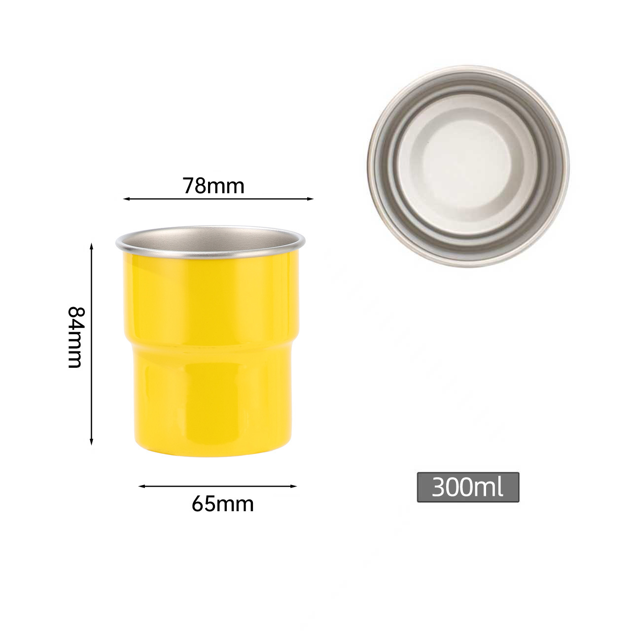 304 acero inoxidable paso taza de café de una sola capa rizado taza de agua portátil al aire libre acampando taza de cerveza de picnic