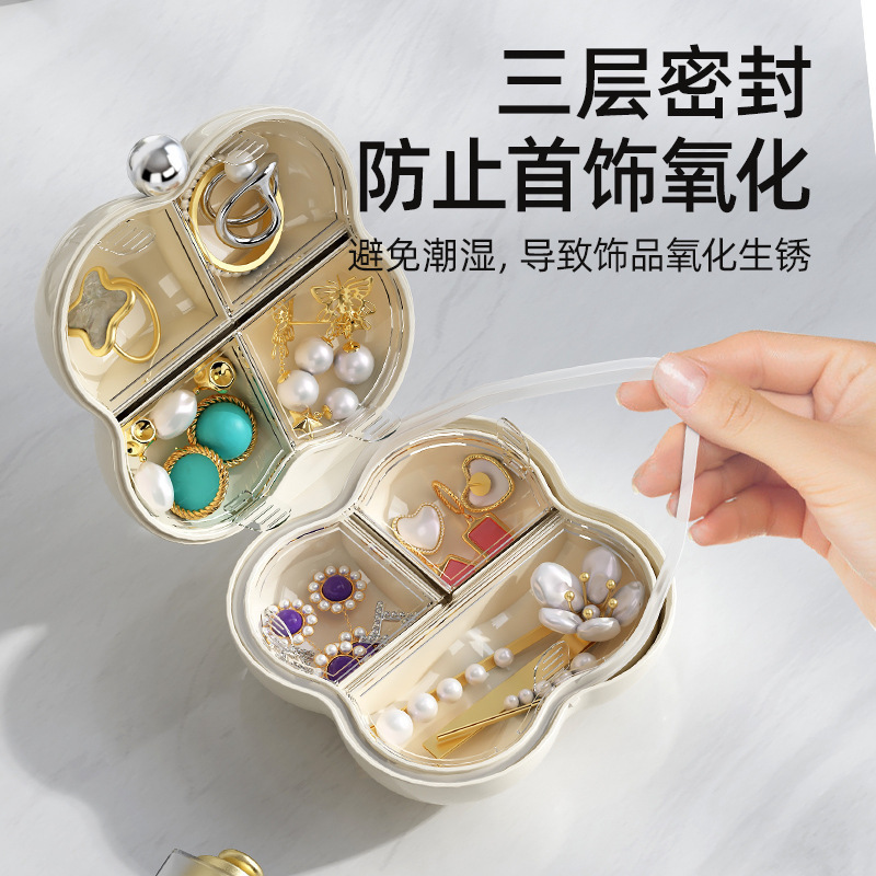 ミニ携帯アクセサリー箱薬箱高颜値旅行7日間多格分装錠剤錠剤アクセサリー収納|undefined