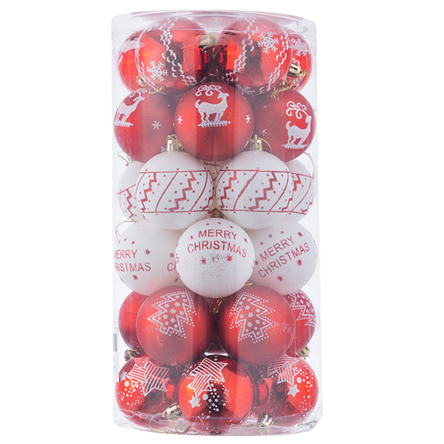 Navidad 6CM30 plástico pintado galvanizado bola de Navidad árbol de Navidad centro comercial hogar atmósfera festiva bola decorativa