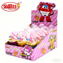 金稻谷25克超级飞侠摇摇雪糕糖休闲零食儿童食品盒装批发硬糖玩具