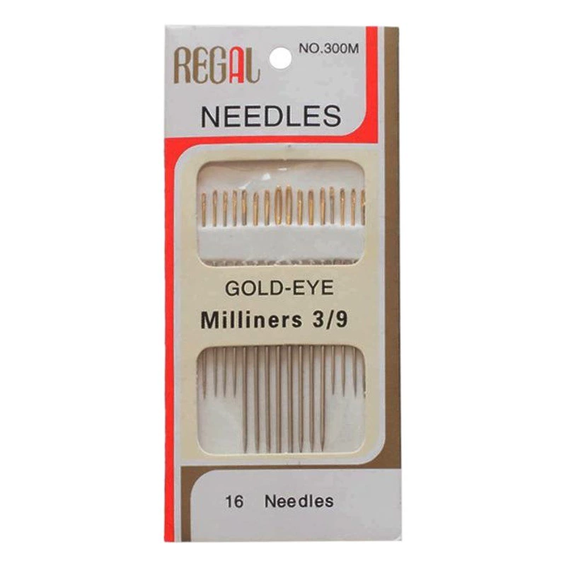 Оптовая Продажа с фабрики 16 золотых хвостовых игл ручная вышивка крестиком игла для ручной вышивки тонкая углеродистая сталь ручная швейная игла Универсальная игла для вышивки