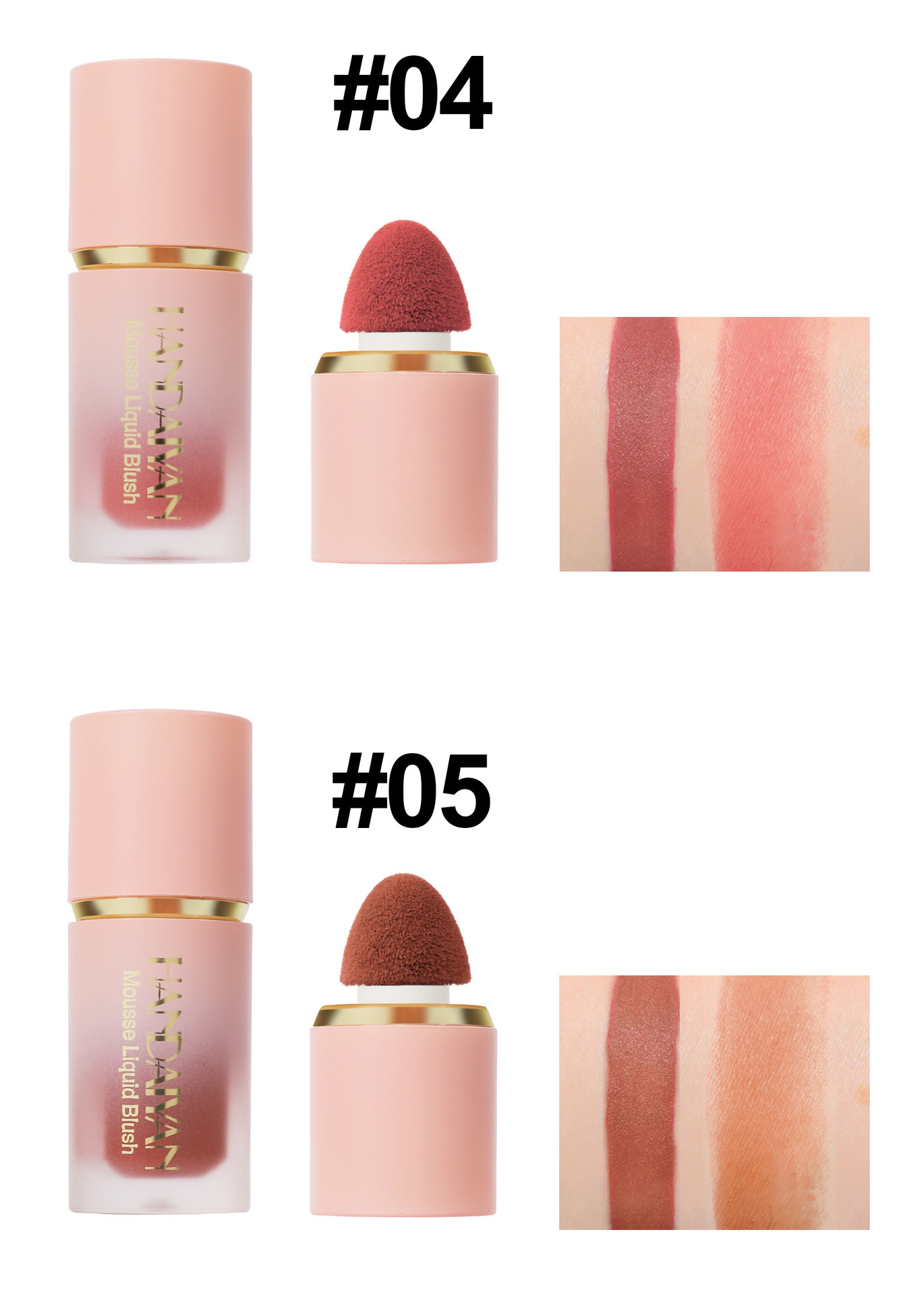 Mattes Flüssig-Rouge – Natürliches, transparentes Finish, leicht zu verblenden und langanhaltende Wangenfarbe_voghion.com