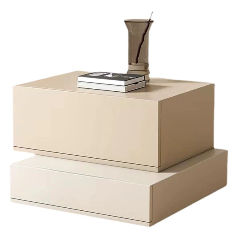 Оригинальный седло кожи высокого класса краска прикроватная тумбочка дизайнер кремовый ветер Molteni шкафчик