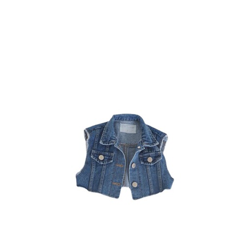 Children's clothing summer  new products Korean style children's coat sleeveless trendy fashionable outdoor denim vest street shirt 