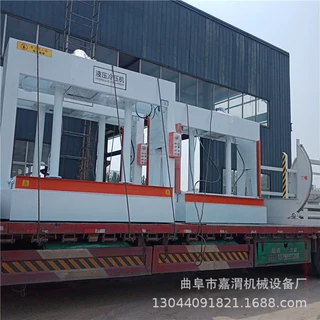 聊城铅门冷压机 定制移动式方便进出板冷压机 家具板材50吨冷压机