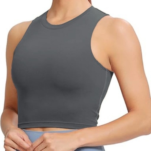 Alo Yoga Vest Fixed Breathable Yoga Wear for Women Outdoor Running Fitness Sports Sleeveless Vest Top