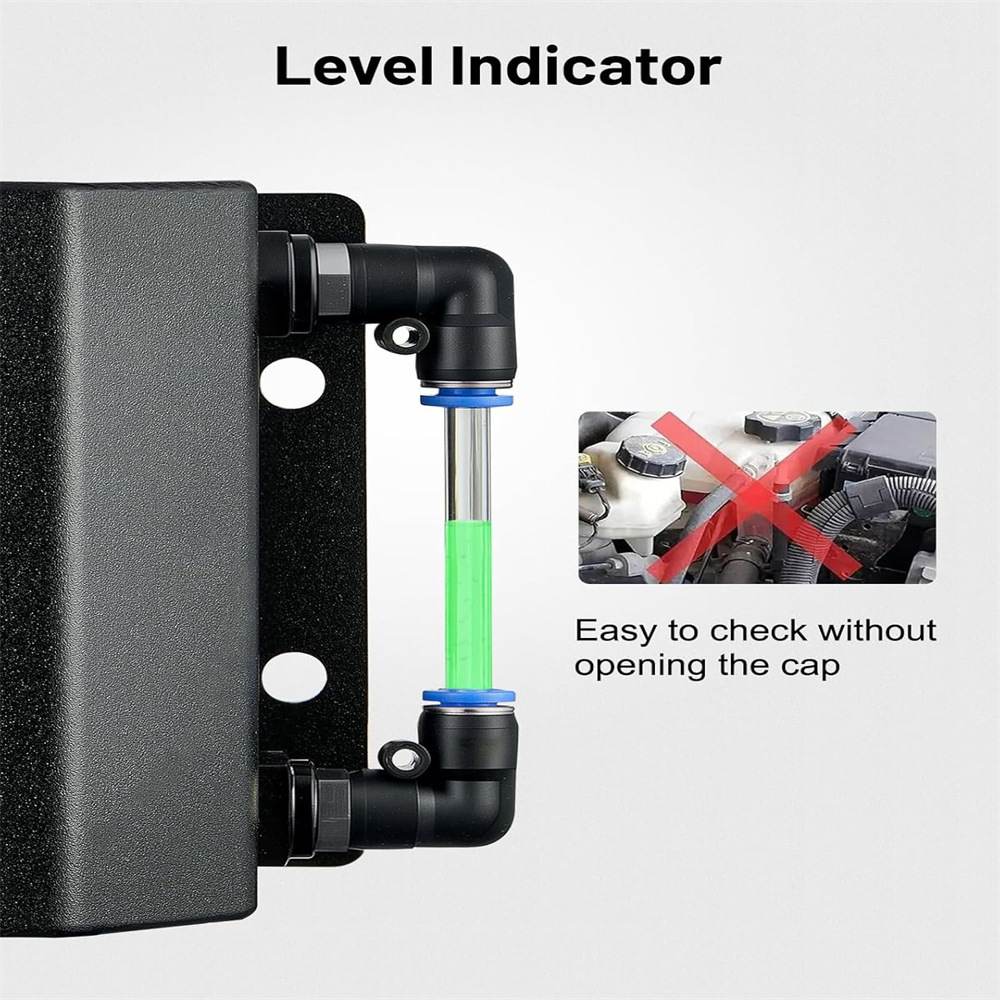 Ebay Amazon Hot Selling Car Modification Accessories Square Type Breathable Oil Pot Modification 1L 2L Fuel Tank Universal Car