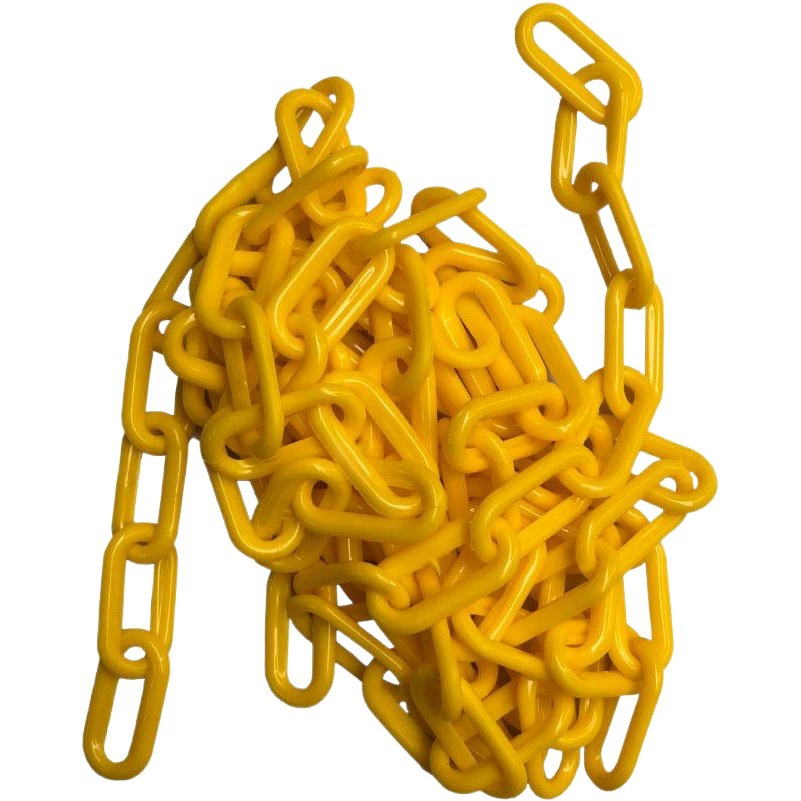 Пластиковая цепь дорожного оборудования 6 мм предупреждающая пластиковая цепь дорожная конусная цепь изоляционная цепь сушильная цепь Ведро Мороженого