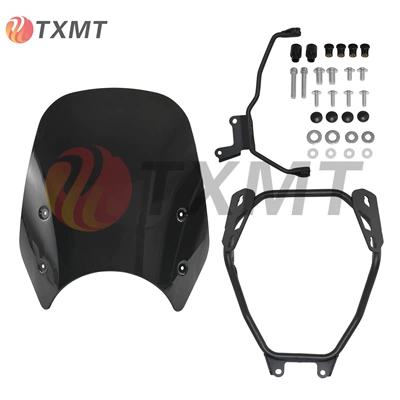 Suitable for Honda Gb350/S Motorcycle front windshield - windshield-smoked-black