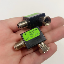 直角弯头有线电视天线分离器隔离器 抗 英制F/RF母对公