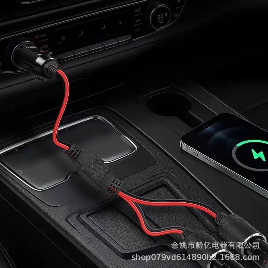 Car 10A Cigarette Lighter Clip to Socket 12V 24V High Power