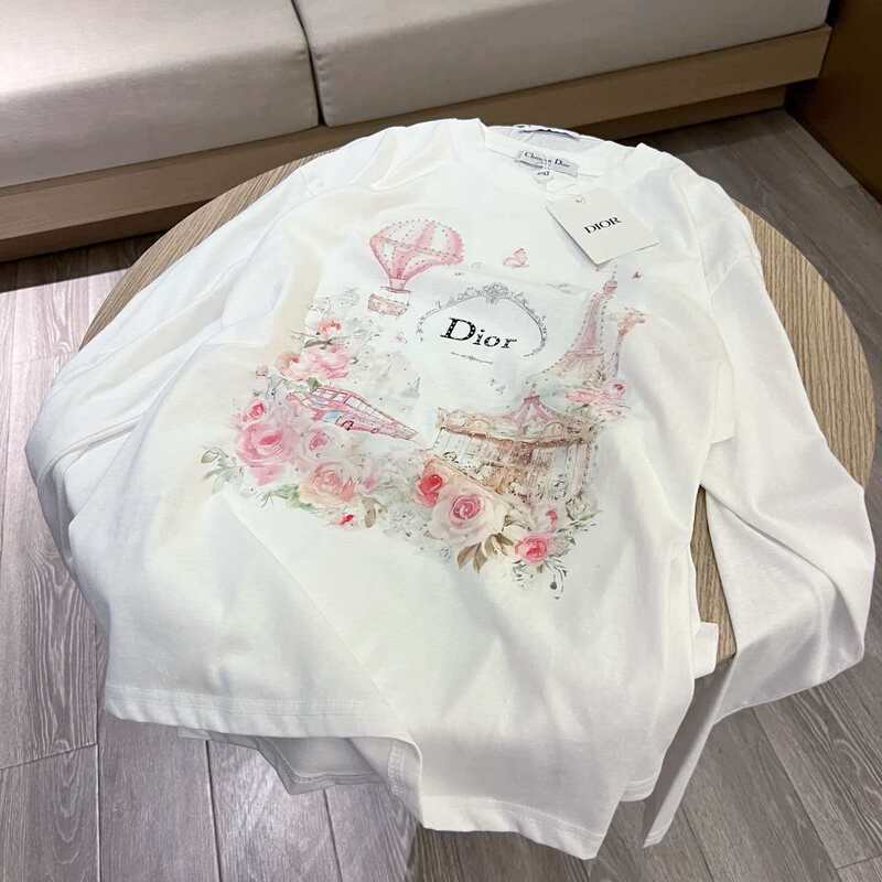 Cd 26 Spring/Summer New Style Vintage Starfish Print Rhinestone Round Neck T-Shirt White Loose Casual Lazy Style Cd 26 Spring/Summer New Style Vintage Starfish Print Rhinestone Round Neck T-Shirt White Loose Casual Lazy Style