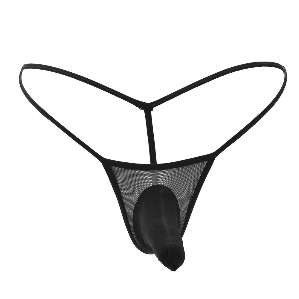 Vyriškos seksualios permatomos tinklelio stringų kelnaitės_voghion.com