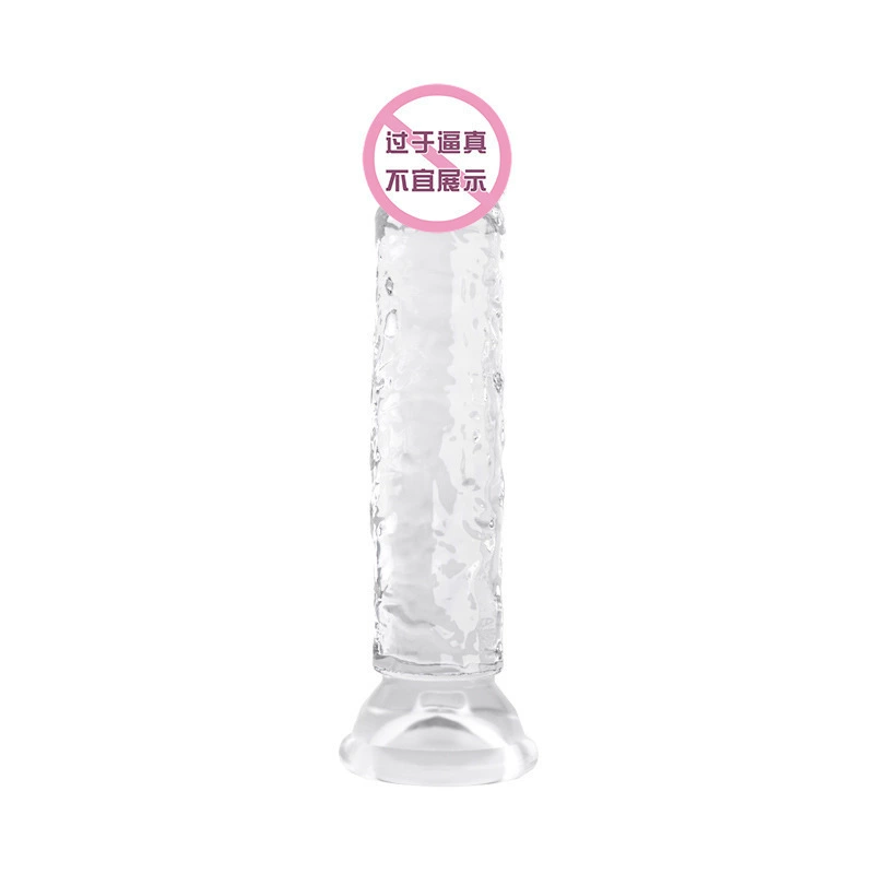 情趣街 Liuli simulation penis adult supplies fake penile crystal transparent thrusting female masturbation toys