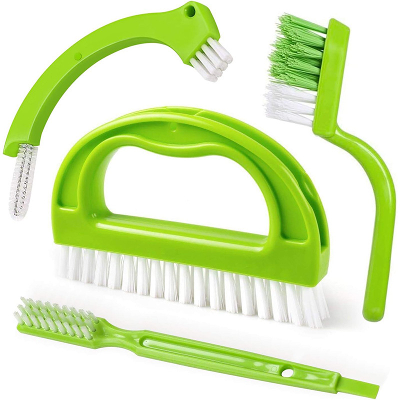 Two-In-One Grout Brush Three-Piece Set Floor Seam Cleaning Brush Bathtub Groove Sink Gap Cleaning Tool Tile Brush