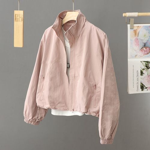 The 2024 Spring-Autumn Collar-Opening Cardigan Short Jacket Top, Fresh Minimalist Fashion Solid Color Versatile Loose Double Layer Jacket