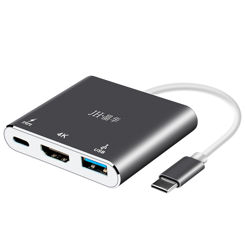 晶華typec拡張ドック拡張hdmi 4kアダプタusb3.0インターフェースmacbookpro変換器|undefined