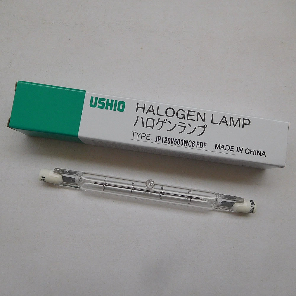 120 В 500 Вт C6 FDF цветной световой короб, специальная лампа, двусторонняя галогенная вольфрамовая лампа, бычий хвост, USHIO JP120V500W