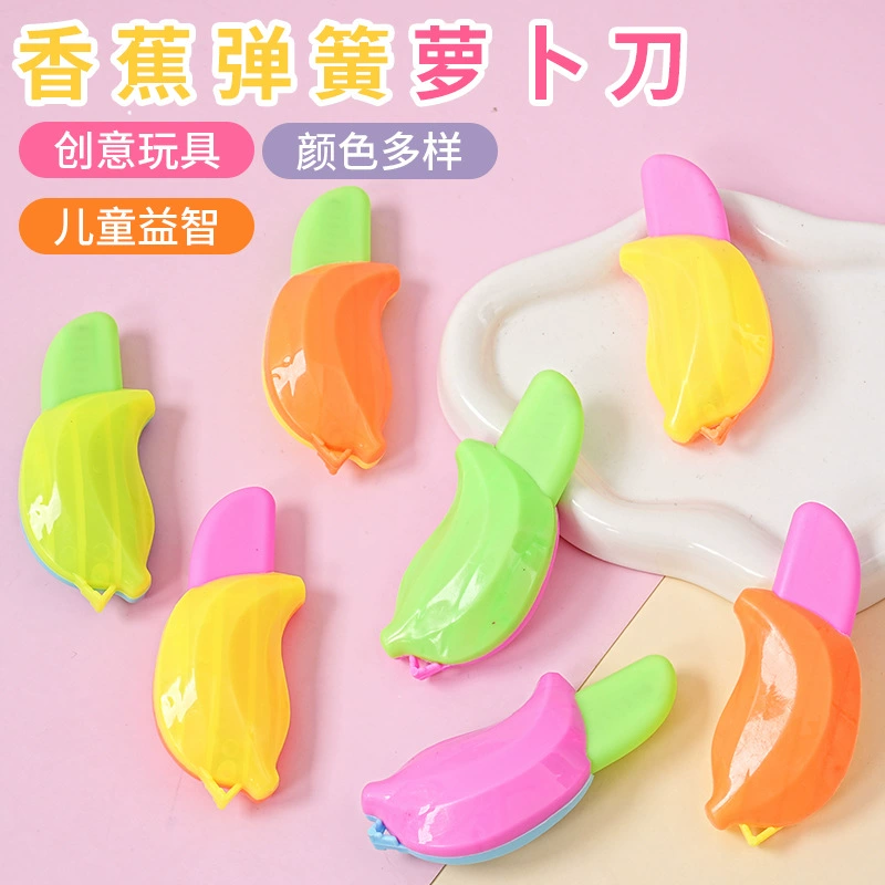 Забавный нож для банана и моркови, декомпрессионный хитрый 3D гравитационный нож, интерактивная игрушка для родителей и детей, ларек ночного рынка, подарок, оптовая продажа