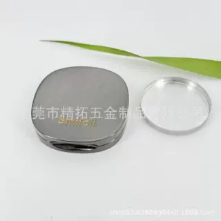 锌合金固体香膏盒子翻盖磁吸式香膏盒便携男女通用金属香膏盒批发