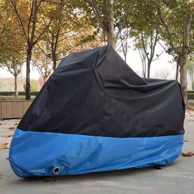 motorcycle cover rainproof sunscreen car, Car clothing - s-black-above-and-blue-below