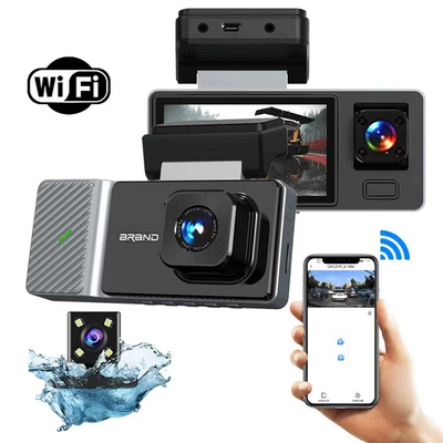 Driving recorder three-lens driving recorder wifi