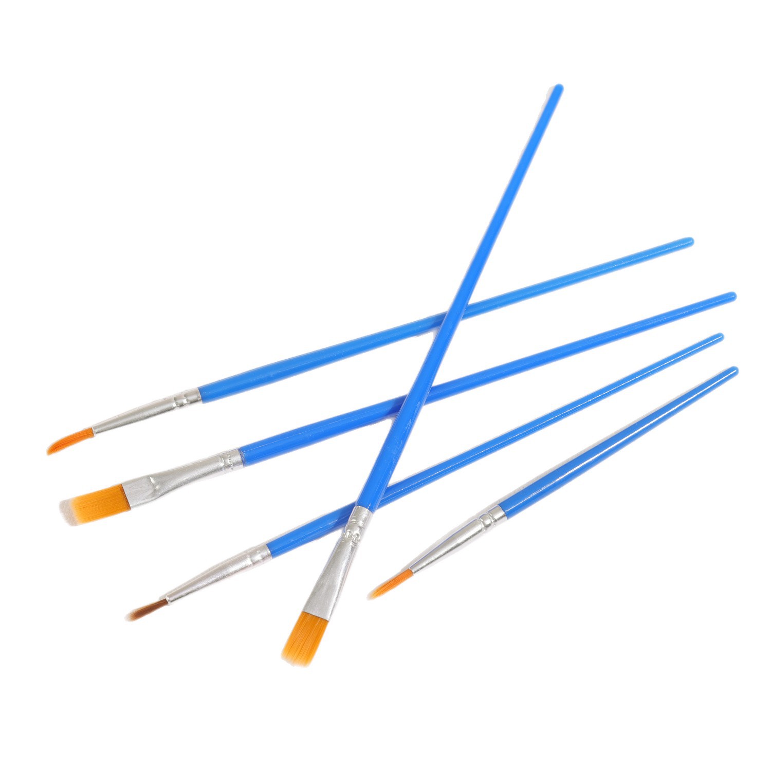 Pincel de nailon con interruptor de viento, pincel de punta plana, pintura al óleo digital, pincel de pintura para niños, muñeca de yeso, gancho de pintura, punta fina