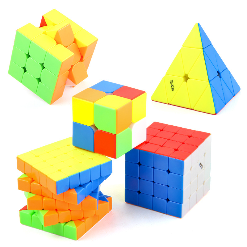 Qiyi dos tres cuatro cinco orden Cubo de Rubik en forma de pirámide magnética Cubo de Rubik ciencia y educación educativa Cubo de Rubik fábrica de juguetes al por mayor