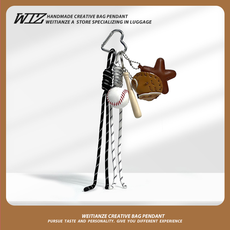 Muñeca de oso de peluche lindo de dibujos animados colgante de muñeca de color café de alta calidad mochila escolar cadena de cuentas hebilla de llave